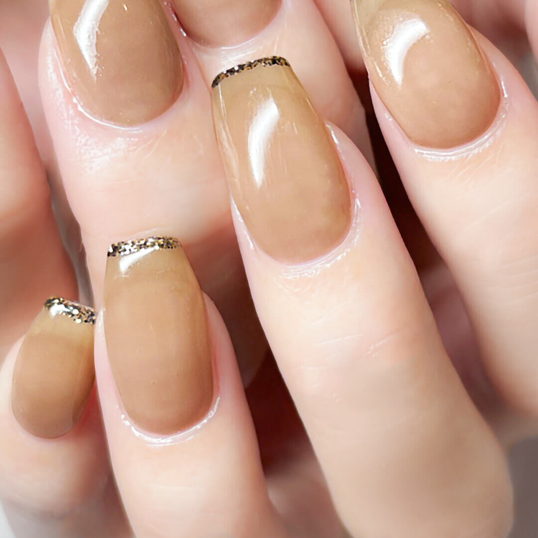 ゴールドのスキニーフレンチライン