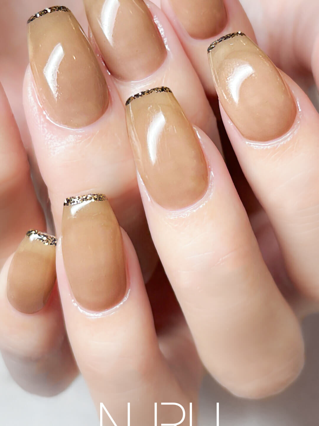 ゴールドのスキニーフレンチライン