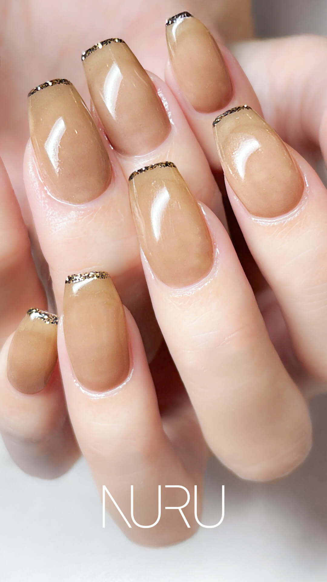 ゴールドのスキニーフレンチライン