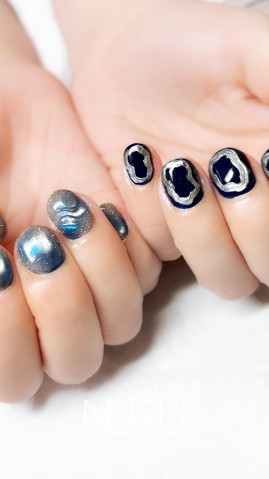 かっこいいアシメネイル