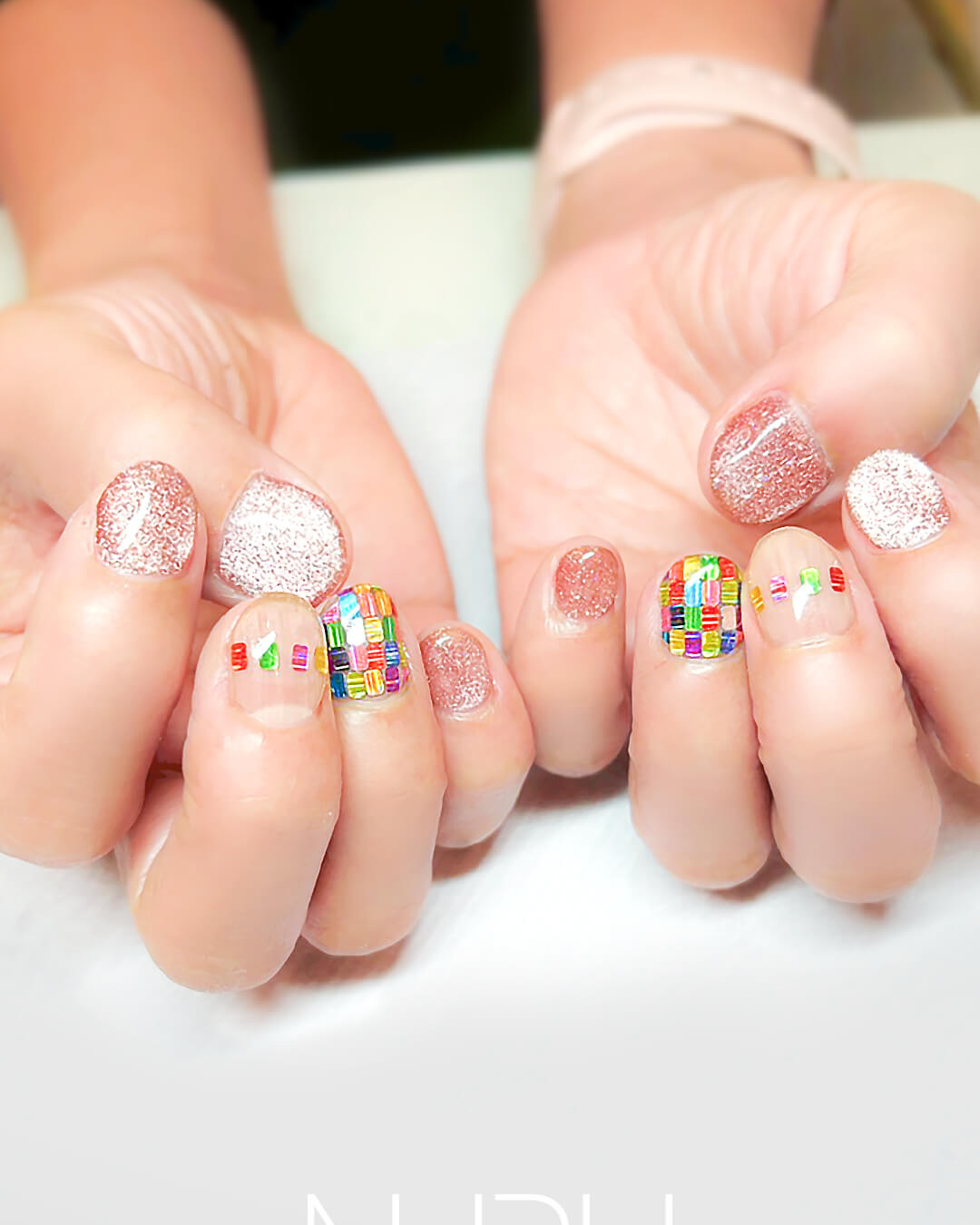 マグネット×カラフル長方形スパンコール