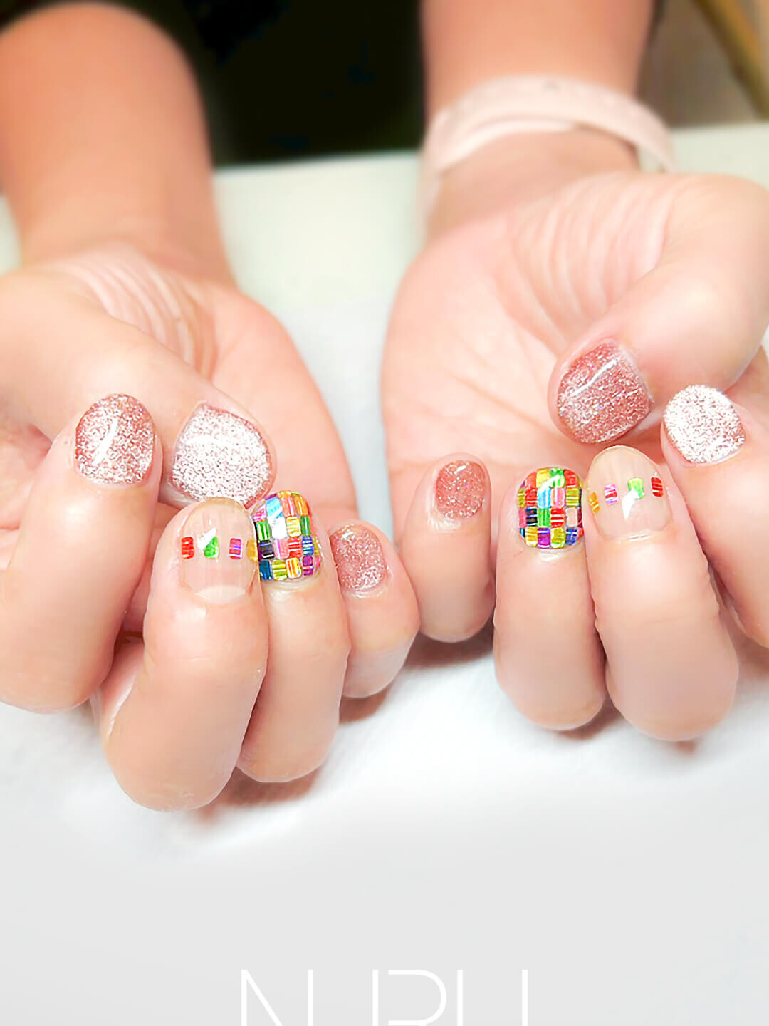 マグネット×カラフル長方形スパンコール