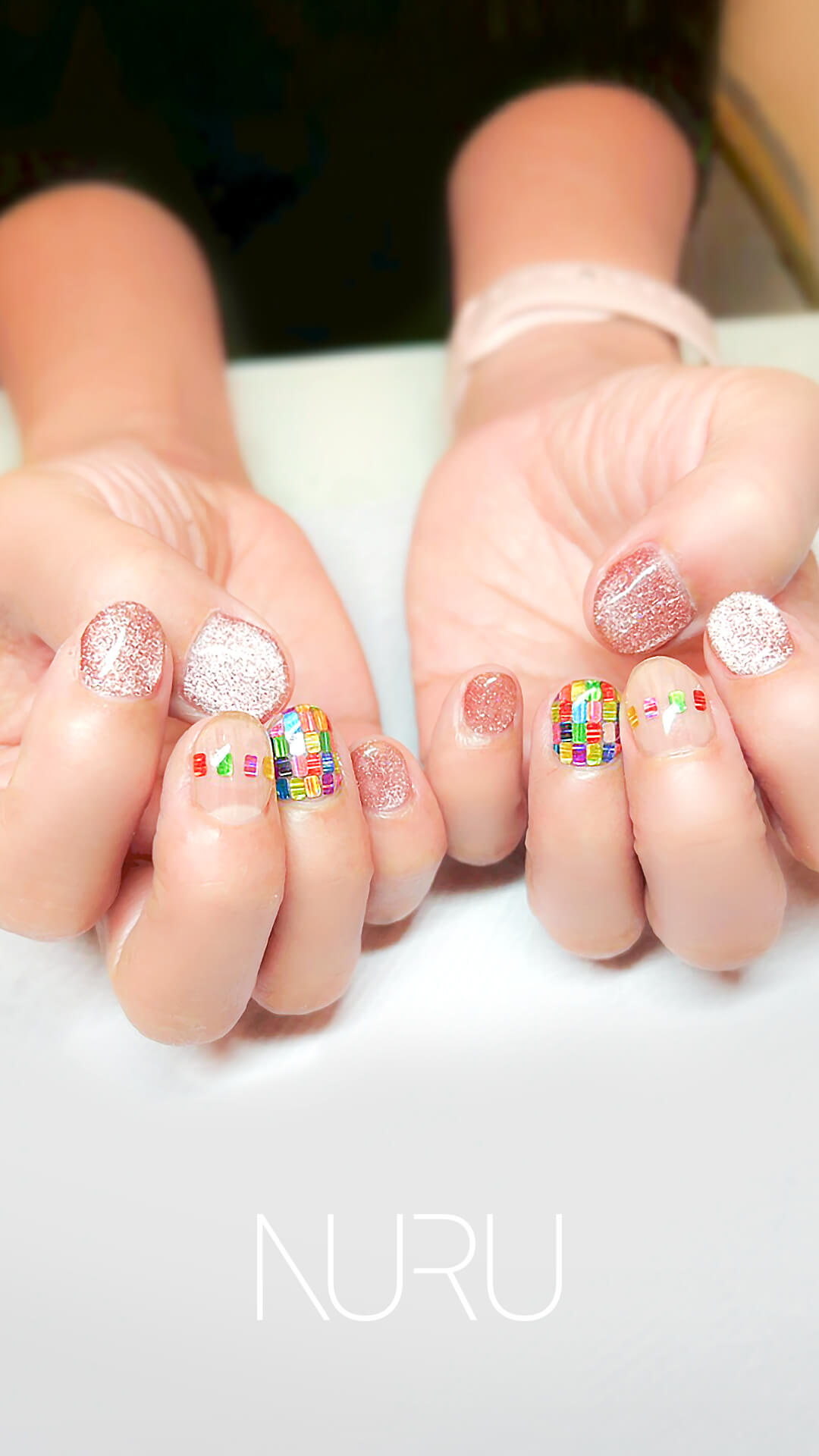 マグネット×カラフル長方形スパンコール