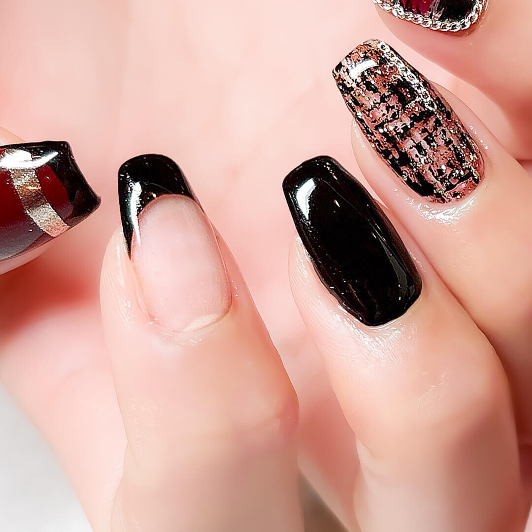 ツイード×ブラックフレンチ