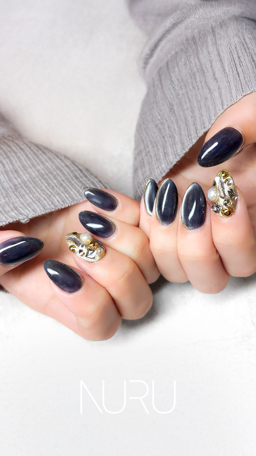 大人のカッコイイ、ネイルデザイン