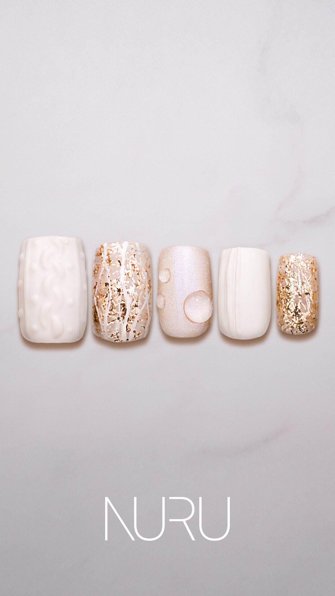 寒い季節の透き通った空気…凛とした自然の美しさをイメージしたホワイトネイル