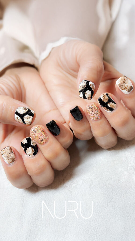 ブラック＆モード系＆ニュアンスの定額デザイン