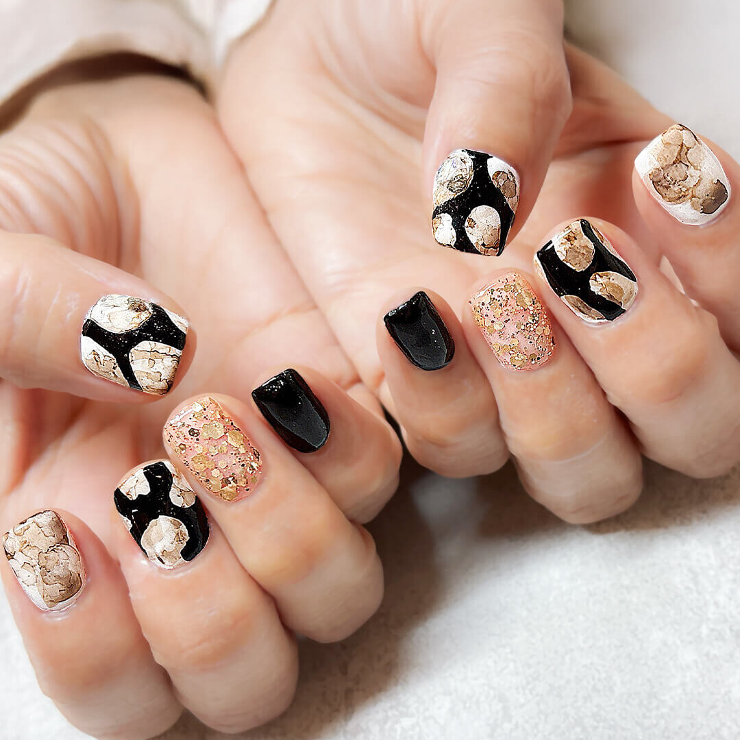 ブラック＆モード系＆ニュアンスの定額デザイン