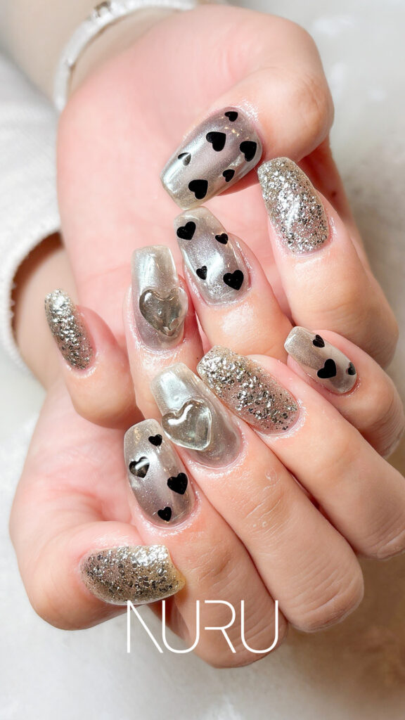 バレンタインデー向けのキュートな♥♡ハートデザイン