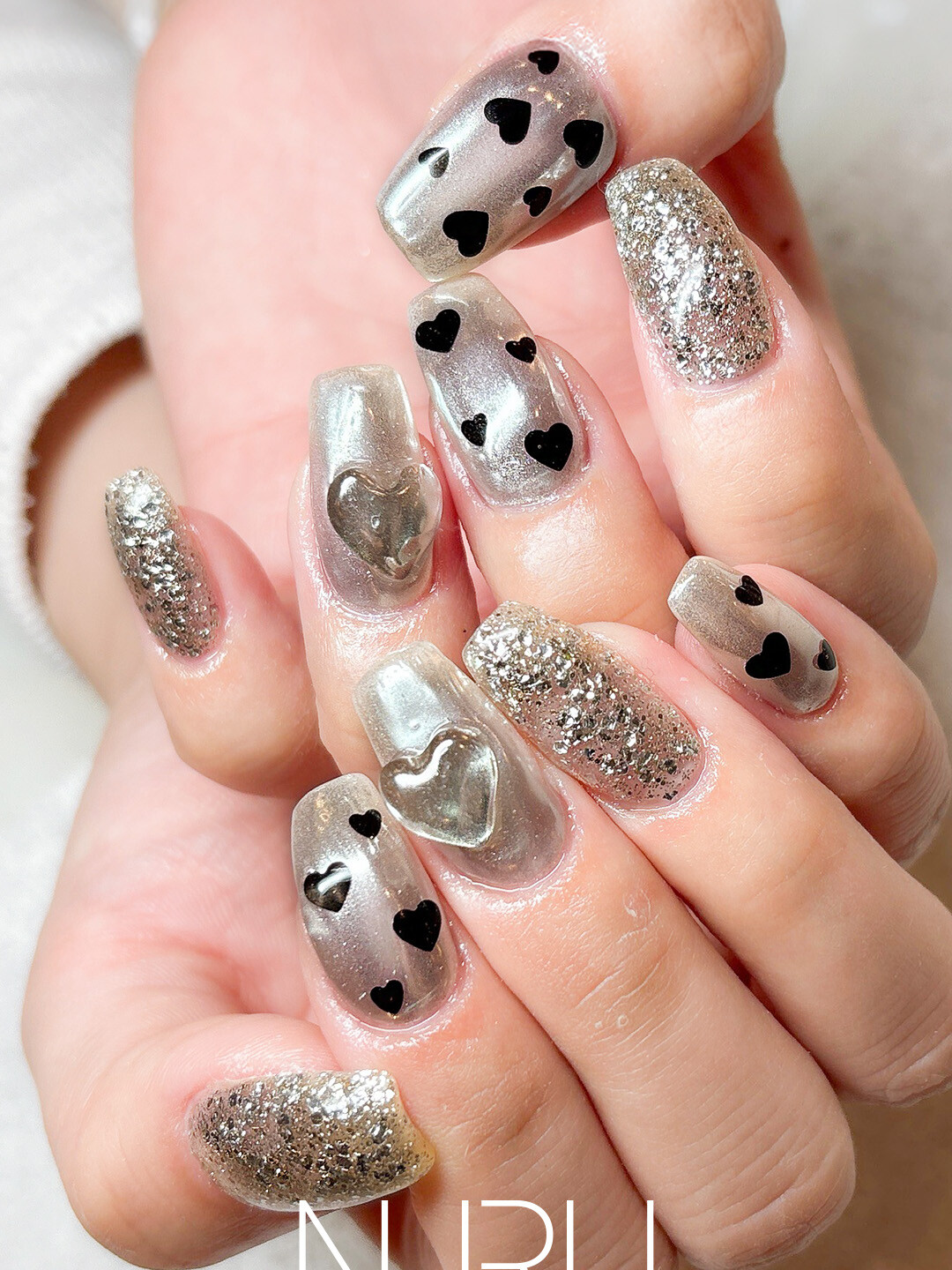 バレンタインデー向けのキュートな♥♡ハートデザイン