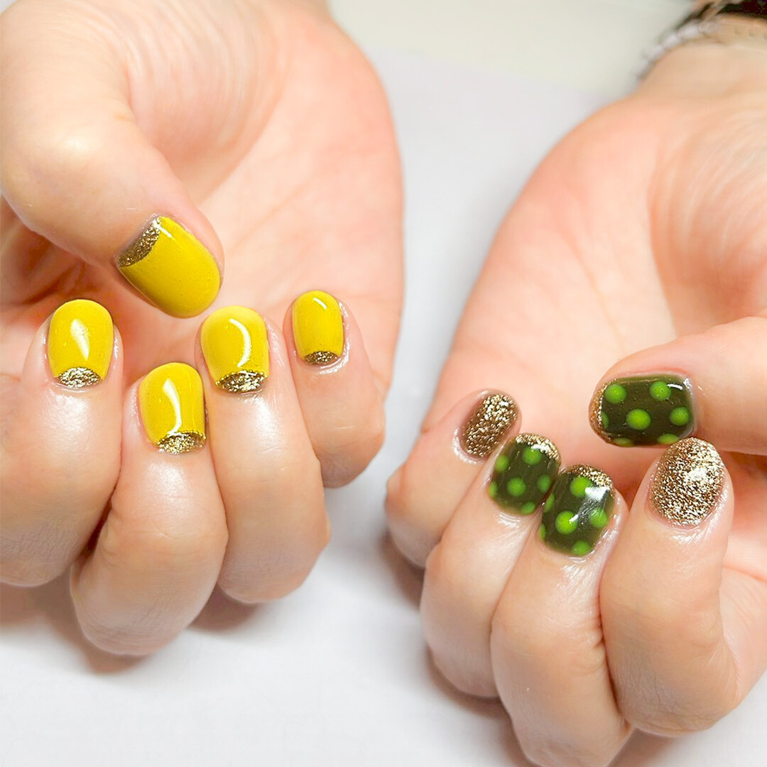 元気はつらつイエロー&times;シアーブラック・ドット！