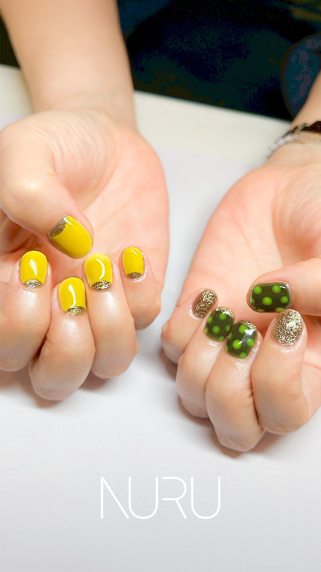 元気はつらつイエロー×シアーブラック・ドット!