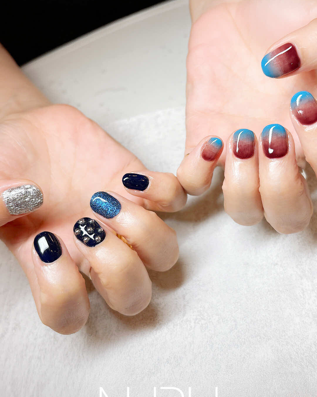 アシンメトリーなイケメンネイル！