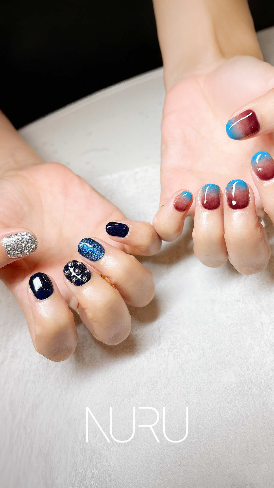 アシンメトリーなイケメンネイル!