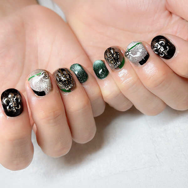 イケメン!クロムパーツメンズネイル