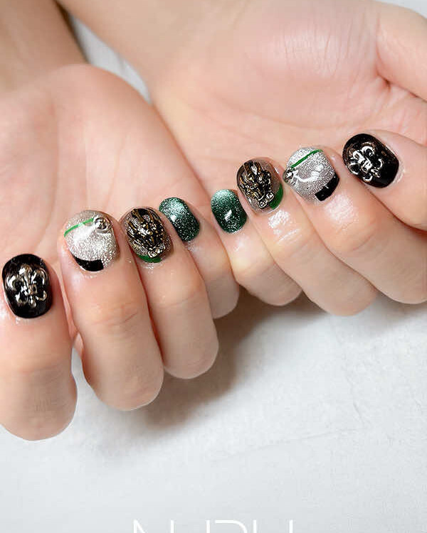 イケメン!クロムパーツメンズネイル