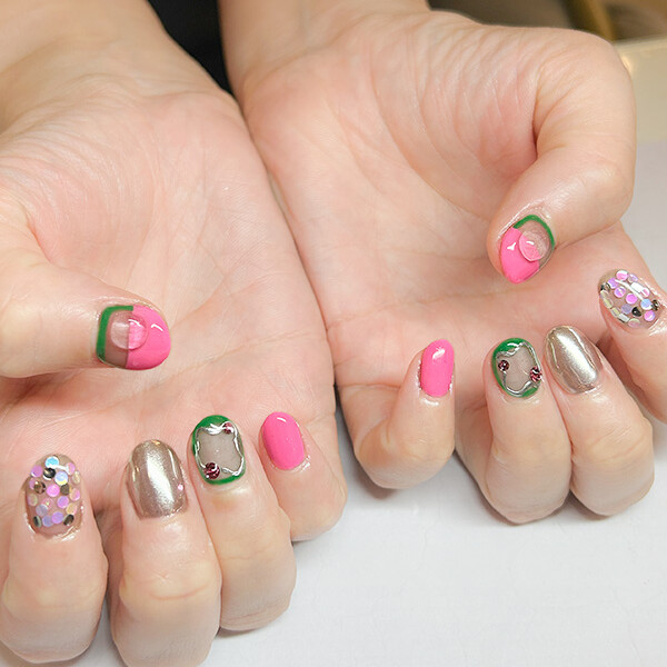 大人の遊び心！ミラーアートネイル！