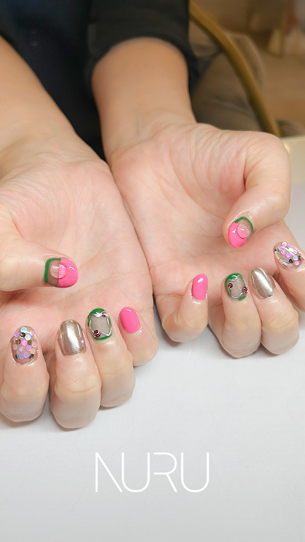 大人の遊び心!ミラーアートネイル!