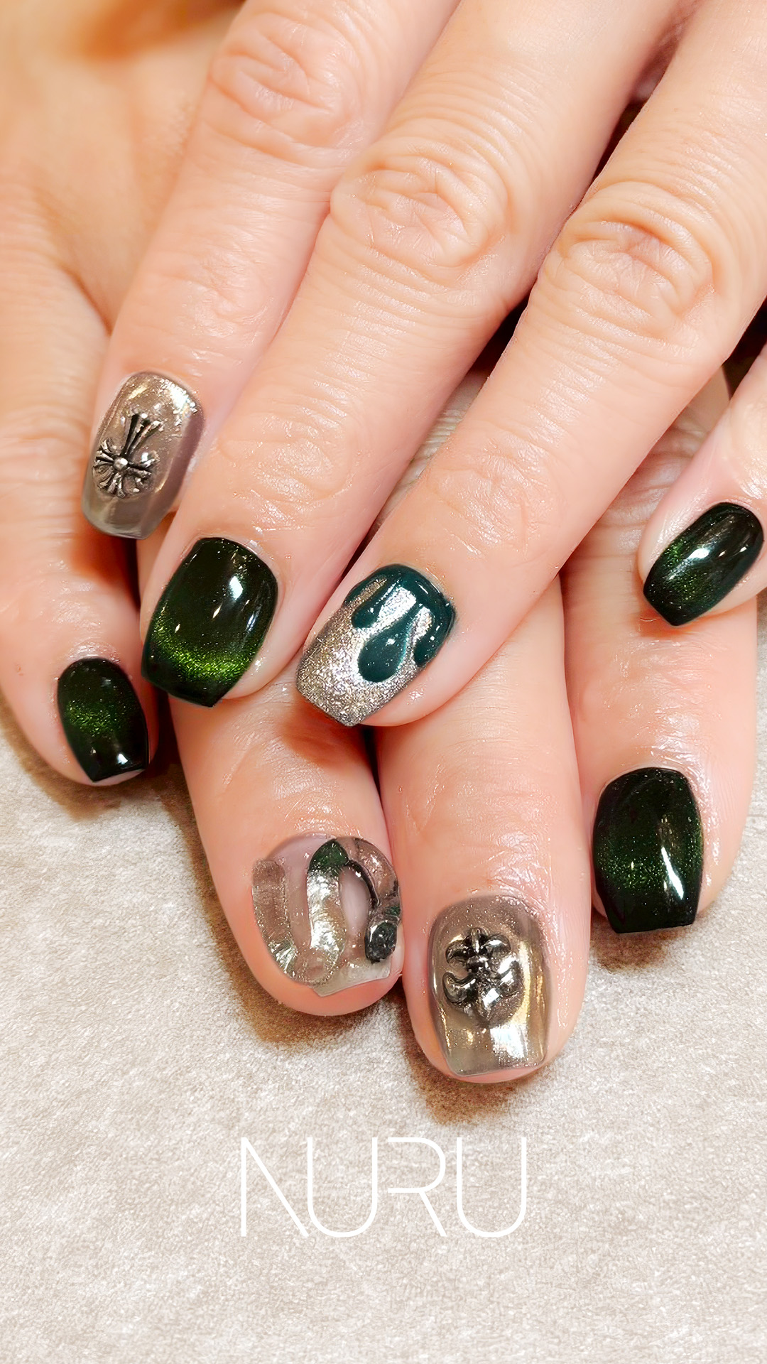 YUMI デザイン モード ブラックネイル